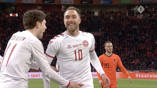 Christian Eriksen a revenit cu gol în naţionala Danemarcei, însă danezii au fost învinşi de Olanda. Şi Germania a jucat un amical