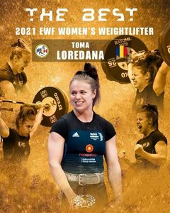 Loredana Toma a fost aleasă cea mai bună halterofilă europeană a anului 2021