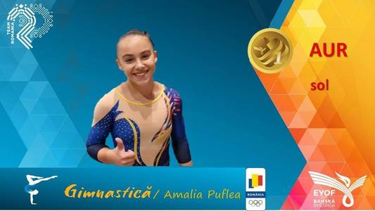 FOTE, gimnastică feminină: Amalia Puflea, medalie de aur şi în finală la sol
