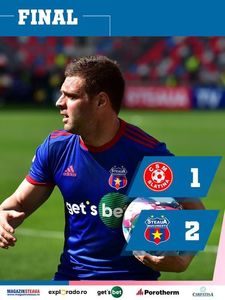 Steaua, victorie cu  CSM Slatina, scor 2-1, în Liga II Casa Pariurilor