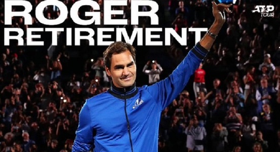 Roger Federer, supranumit "Domnul Tenis", dispută, vineri, ultimul meci al carierei; El va evolua la dublu, la Laver Cup, alături de prietenul şi rivalul său Rafael Nadal