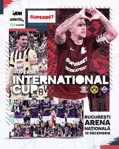 Superbet International Cup – 20% discount oferit abonaţilor rapidişti la turneul Rapid - Borussia Dortmund - Fiorentina, din 10 decembrie