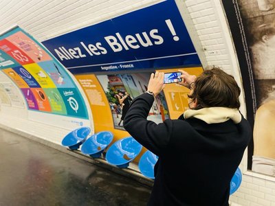 Cupa Mondială: Staţia de metrou Argentina din Paris, redenumită Franţa - Allez Les Bleus! cu ocazia finalei de duminIcă