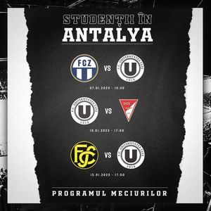 Universitatea Cluj va efectua un stagiu de pregătire în Antalya şi va disputa trei meciuri amicale