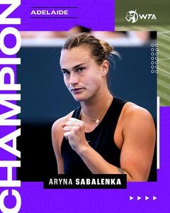 Arina Sabalenka a câştigat turneul Adelaide International 1