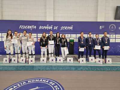 Scrimă: CS Dinamo 1 este campioana naţională a senioarelor la sabie feminin echipe