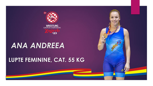 Medalie pentru România la CE de lupte: Andreea Ana va lupta pentru aurul continental la 55 kg