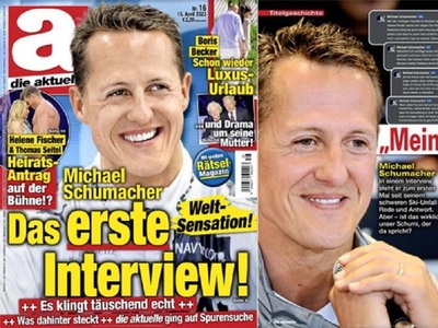 Redactorul şef al publicaţiei Die Aktuelle, care a publicat un interviu fals cu Michael Schumacher, generat de AI, a fost concediat
