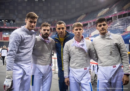 Jocurile Europene: Sabie masculin - România a ratat intrarea în lupta pentru medalii la o tuşă în faţa Italiei