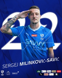 Sergei Milinkovic-Savic s-a transferat la Al-Hilal, în Arabia Saudită