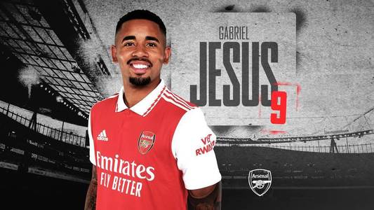 Arsenal: Gabriel Jesus a fost operat şi va rata debutul de sezon în Premier League