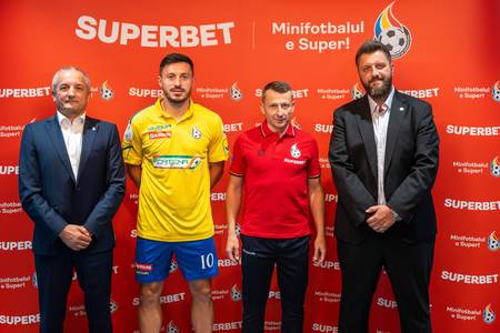 Superbet a devenit sponsor principal al naţionalei de minifotbal şi partener strategic al Federaţiei Române de Minifotbal
