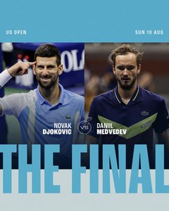 Finala masculină la US Open: Novak Djokovici - Daniil Medvedev / Rusul l-a eliminat pe Alcaraz