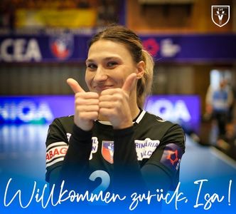 Handbal feminin: Portarul Isabell Roch revine la SCM Râmnicu Vâlcea