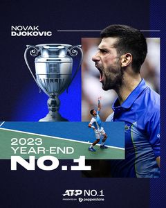 Novak Djokovici continuă să scrie istorie. Va încheia anul pe primul loc mondial pentru a opta oară - VIDEO