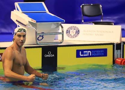 Campionatul European de înot în bazin scurt: Vlad Stancu, locul 6 şi record naţional la 1.500 m liber