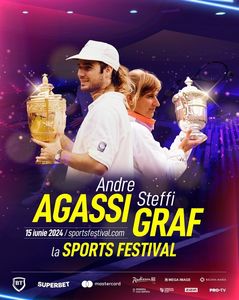 Andre Agassi şi Steffi Graf, show demonstrativ de tenis la Sports Festival. Evenimentul va avea loc la 15 iunie