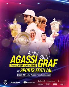 Simona Halep şi Andrei Pavel se alătură lui Andre Agassi şi Steffi Graf la Sports Festival 