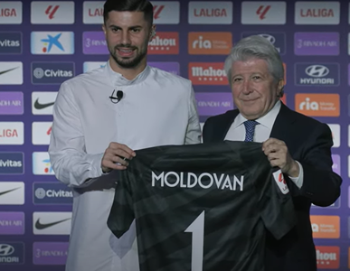 Horaţiu Moldovan, numărul 1 la Atletico Madrid. “Sper să nu vă dezamăgesc niciodată”, a spus el la prezentare -  VIDEO