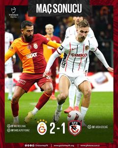 Gaziantep, echipa lui Şumudică, a condus cu 1-0 din minutul 30, dar a pierdut meciul cu Galatasaray, scor 1-2. Golul victoriei, marcat în minutul 89
