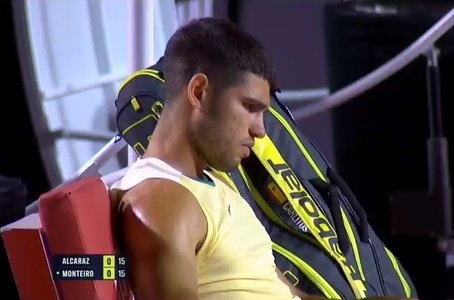 Alcaraz s-a accidentat la gleznă în primul tur la Rio Open şi a abandonat după doar două game-uri