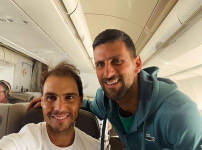 Rafael Nadal şi Novak Djokovic au plecat în Statele Unite cu acelaşi avion