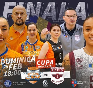 Volei feminin: CSM Târgovişte a câştigat Cupa României, după finala cu Rapid Bucureşti