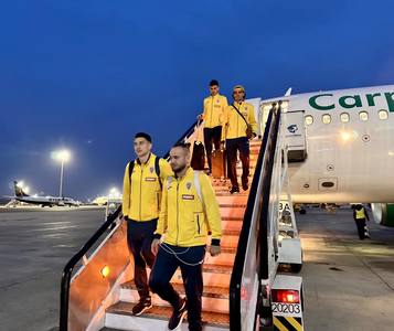 Fotbal: Echipa naţională a României a ajuns la Madrid, pentru amicalul cu selecţionata Columbiei