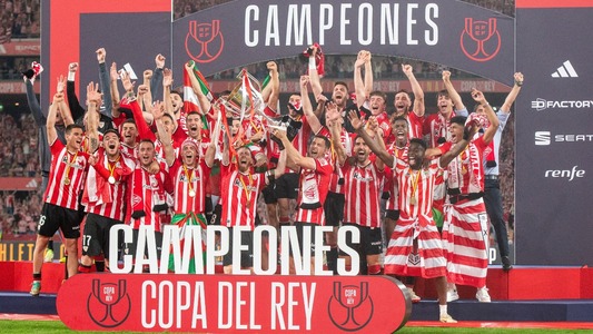 Athletic Bilbao a câştigat pentru prima dată după 40 de ani Cupa Spaniei, învingând Mallorca la lovituri de departajare