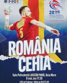 Handbal masculin: Naţionala României se reuneşte duminică, pentru dubla cu Cehia din faza play-off CM2025