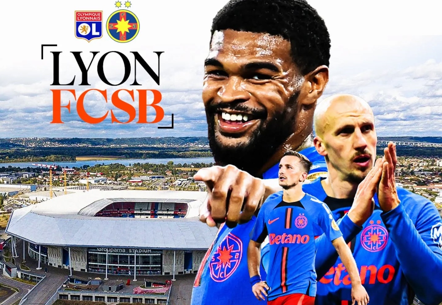 FCSB înfruntă Olympique Lyon în returul optimilor Ligii Europa. Meciul din Franţa a început