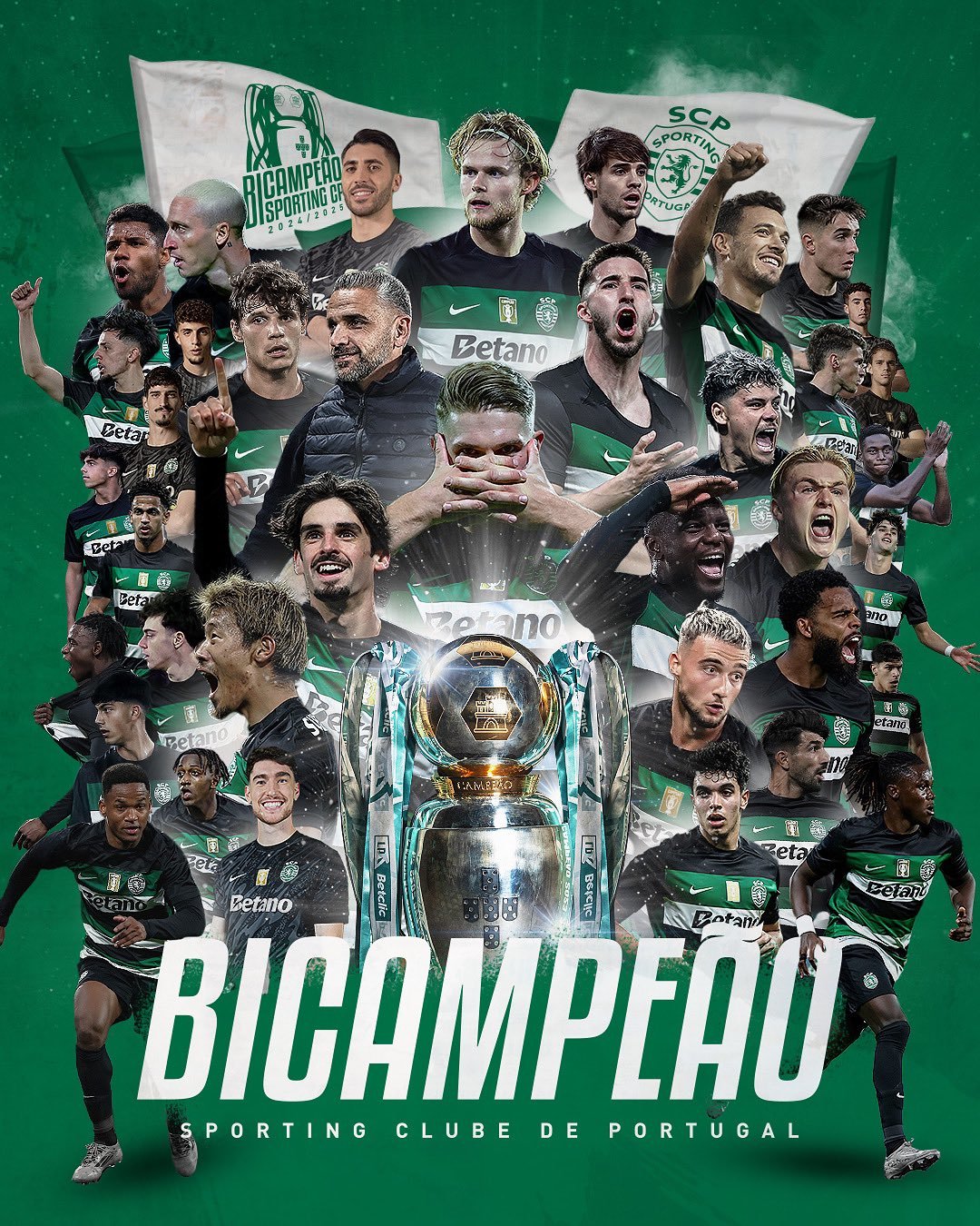 Sporting Lisabona, încoronată campioana Portugaliei pentru al doilea an consecutiv