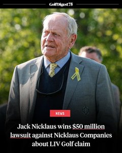 Golf: Fostul campion Jack Nicklaus a câştigat un proces în valoare de 50 de milioane de dolari