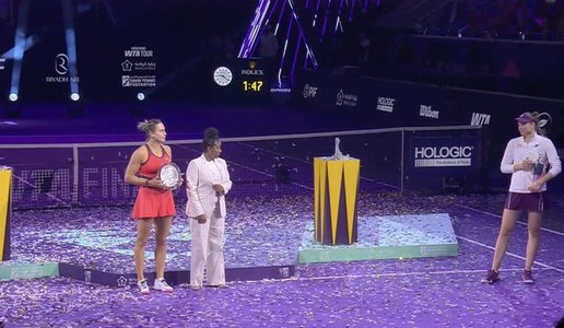 Câştigătoare la Turneul Campionilor, Elena Rîbakina a refuzat să fie fotografiată alături de şefa WTA - VIDEO