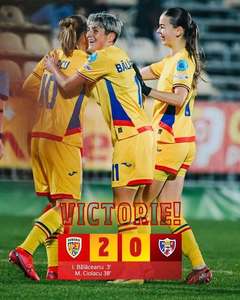 Fotbal feminin: Victorie pentru tricolore în ultimul meci al anului, 2-0 contra Republicii Moldova