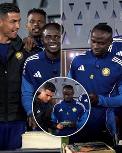 Sadio Mane, primire regală la revenirea la Al Nassr, după ce a câştigat Cupa Africii pe Naţiuni cu Senegalul. Cristiano Ronaldo i-a oferit prima felie de tort - VIDEO