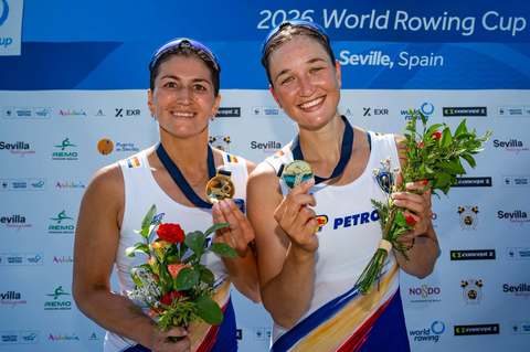 Canotaj: Patru medalii pentru România la Cupa Mondială I de la Sevilla / Radiş şi Bodnar, pe prima treaptă a podiumului