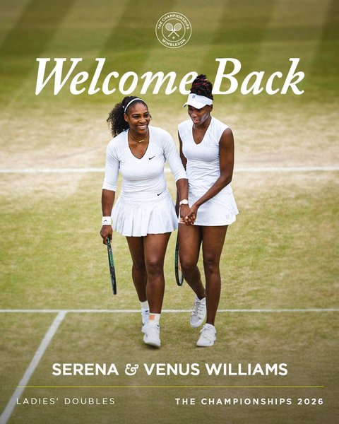 Serena şi Venus Williams vor juca împreună la dublu la Wimbledon