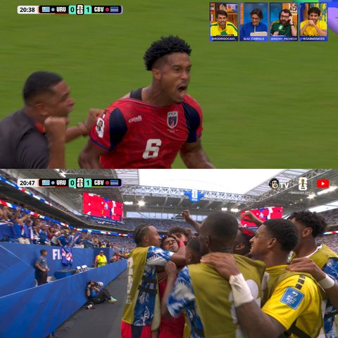 Capul Verde a reuşit primul gol din istoria sa la Cupa Mondială / Mama lui Vozinha, prezentă la meciul cu Uruguay de la Miami - VIDEO