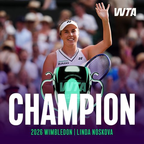 Tenis: La 21 de ani, Noskova încheie două săptămâni extraordinare şi devine cea mai tânără campioană de la Wimbledon din ultimii 15 ani
