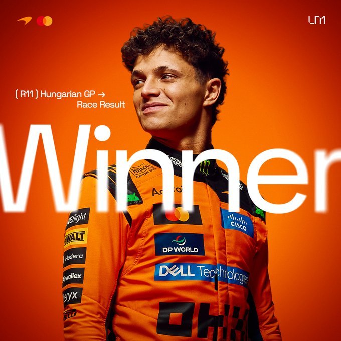 F1: Lando Norris a câştigat Marele Premiu al Ungariei