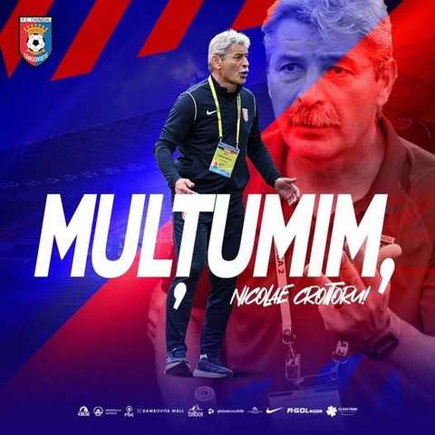 Liga 2: Nicolae Croitoru nu mai este antrenorul formaţiei Chindia