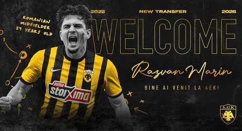 Liga Campionilor: Golul fabulos al lui Răzvan Marin a adus trei puncte pentru AEK Atena, în victoria cu 1-0 împotriva lui LASK Linz - VIDEO