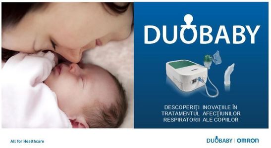 COMUNICAT DE PRESĂ: Omron DuoBaby, nebulizator cu aspirator nazal – soluţia 2 în 1 pentru respiraţia corectă şi sănătoasă a bebeluşilor