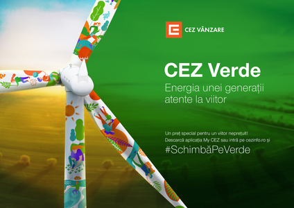 COMUNICAT DE PRESĂ: CEZ Vanzare lanseaza CEZ Verde - un produs de energie 100% regenerabila