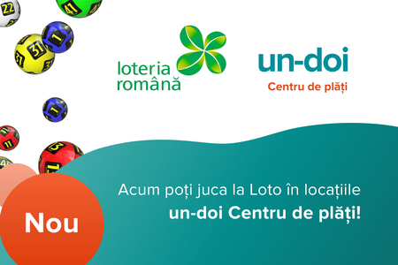 un-doi Centru de plăţi aduce serviciile Loteriei Române în peste 10.000 de locaţii din întreaga ţară