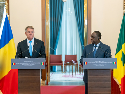 Iohannis, după întrevederea cu omologul din Senegal: Am pus accent pe noua abordare strategică, bazată pe interese şi valori comune. Am adoptat în acest sens o Strategie Naţională pentru Africa, prima de acest tip 
