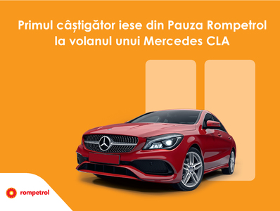 (P) Rompetrol a oferit Mercedes-ul CLA primului mare câştigător al promoţiei de vară
