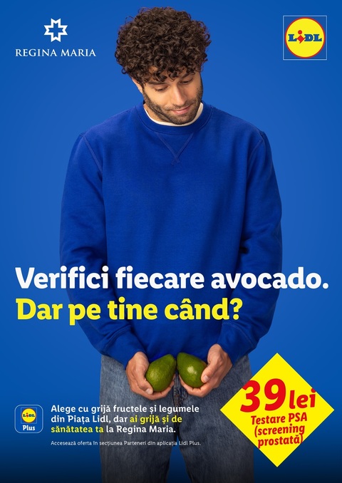Verificăm cu atenţie fructele şi legumele. Dar pe noi, când ne-am verificat ultima dată? REGINA MARIA şi Lidl România lansează o campanie de prevenţie