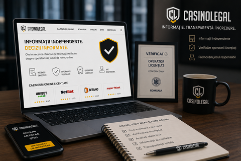 Creşte cererea pentru informaţii independente în industria jocurilor de noroc online. Casinolegal intră pe piaţă cu un model editorial bazat pe verificarea operatorilor licenţiaţi